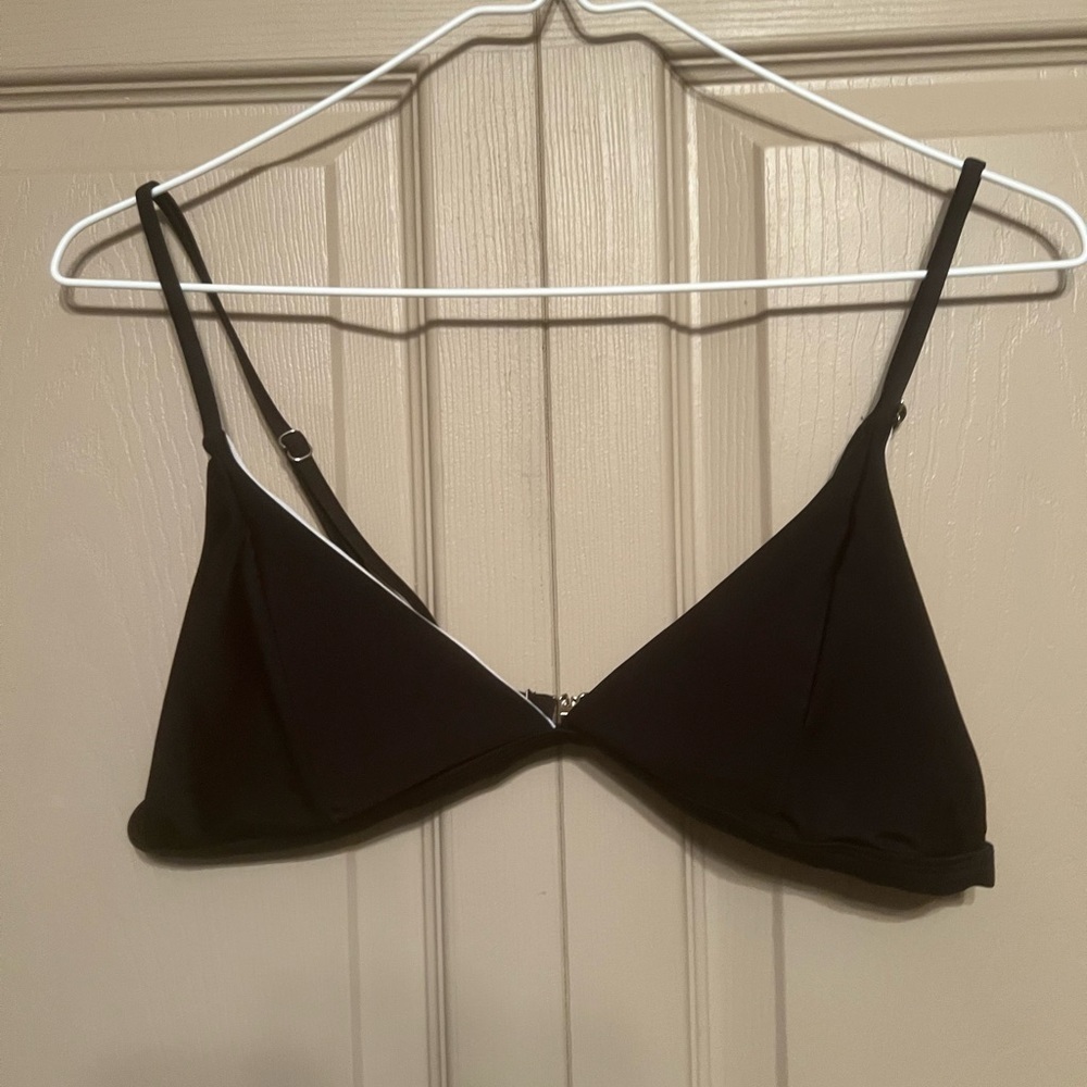 Minimalist Black Bikini Triangle Top - Picture 1 of 3